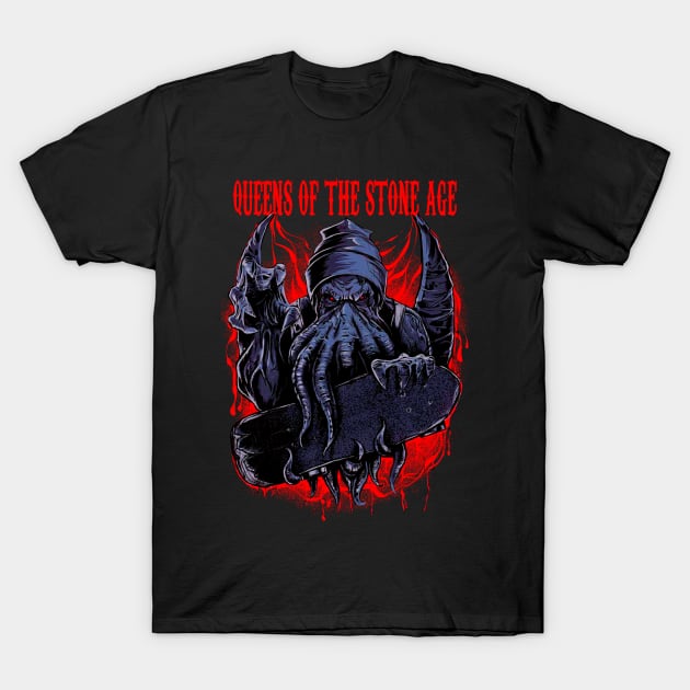 QUEENS OF THE STONE AGE BAND MERCHANDISE T-Shirt by Rons Frogss